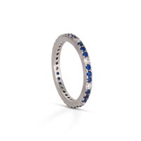Anillo Dilvdò Mujer Eternity in Plata Zircone